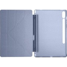Marsilyan Samsung Galaxy X610 Tab S9 Fe Plus 12.4 Kılıf Kalemlikli Mars Tablet Kılıfı - Lavender