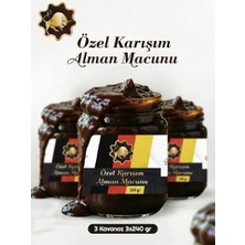 3 x 240 gr Alman Multivitamin Macunu Keçiboynuzu Pekmezli Ballı Ginsengli Polenli Macun Güç ve Kuvvet