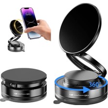 Kanonik Education Metalik Magsafe Telefon Tutucu Tüm Yüzeylerle Uyumlu Vakumlu 360 Dönen Oynar Başlık