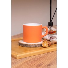 Turuncu Renkli Çay ve Nescafe Fincanı, Şık ve Zarif Tasarım