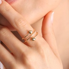 Sembol Gold 14 Ayar Özel Tasarım Altın Yüzük Kalp Form