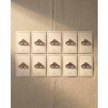 Zaytoon Rozet,10'lu Kubbet-üs Sahra Altın Renk Metal Yaka Rozeti