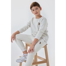 U.S. Polo Assn. U.S. Polo Assn Erkek Çocuk Beyaz Eşofman Takımı US1186-C-V8