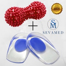 Ortopedik Silikon Tabanlık Topuk Dikeni Tabanlığı Topukluğu Ayak Ağrıları Için ve Ayak Masaj Aleti Kırmed