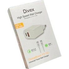 Divex USB Type-C 50W Iki Çıkışlı 60W Kablo Hızlı Şarj Adaptörü DS-228