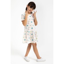 Rolypoly Kız Çocuk Beyaz Elbise