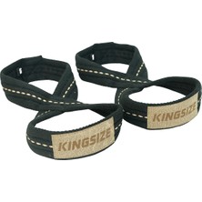 Kingsize Nutrition Kingsize 8 Loop Lifting Straps Siyah