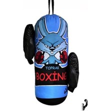 Sylar Çocuk Boks Kum Torbası Eldiven Dahil 2-6 Yaş Mavi