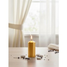 Silidir Mum Altın 3.5 × 8 Cm