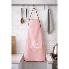 Limon Soft Dijital Baskılı Sıvı Geçirmez Mutfak Önlüğü Pinklove