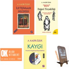 İletişimsizlik Becerisi -  "Ben" Değeri Tiryakiliği -  Kaygı 3 Kitap Set - A. Kadir Özer