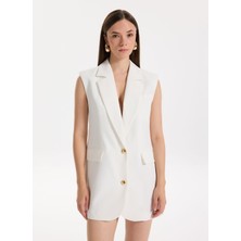 Just Cavalli Kırık Beyaz Kadın Yelek 78PAP710