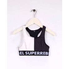 Super Rebel Siyah Kız Çocuk Bikini Takım R501-5003-CARMEL Tanktop Bikini Coo