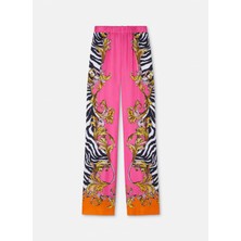 Versace Jeans Couture Yüksek Bel Standart Pembe Kadın Pantolon 78HAA1P2