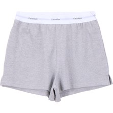 Calvin Klein Gri Kadın Pijama Alt Logo Jersey Short