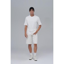 Saw Urbanity Saw Club Basic Regular Fit Tişört Erkek Ekru