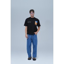 Saw Urbanity Starry Flow Oversize Tişört Erkek Siyah