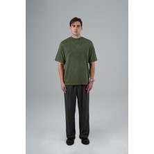 Saw Urbanity Stone Oversize Tişört Erkek Yeşil