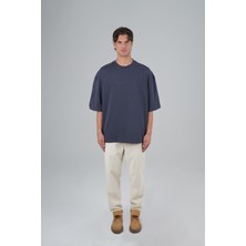 Saw Urbanity Saw Club Super Oversized Basic Tişört Erkek Füme