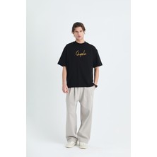 Saw Urbanity Chaplin Oversize Tişört Erkek Siyah