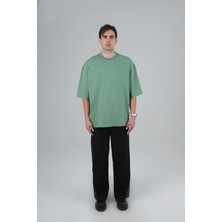 Saw Urbanity Saw Club Super Oversized Basic Tişört Erkek Yeşil