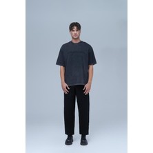 Saw Urbanity Dreamwashed Oversize Tişört Erkek Siyah