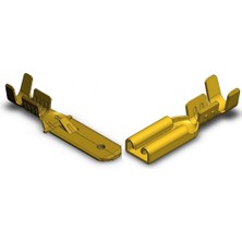 Mesa 25+25 Adet Uzun Erkek ve Küçük Dişi Fiş Kablo Ucu  6.3mm
