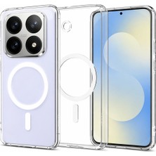 Kip GSM Mi 14T Pro Şeffaf Kılıf Magsafe Manyetik Şarj Destekli Sararmaz Darbe Emici Sert Kapak