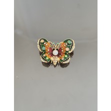 Lüx Wood Wood ve Erşah – Altın Renkli Figürlü Broş Koleksiyonu (Taç, Burç ve Daha Fazlası) Model 3