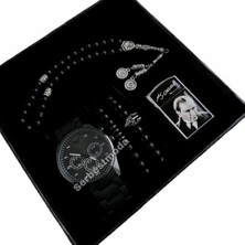 Erkek Kol Saati Seti Sevgiliye Hediye Tespih Çakmak Saat Bileklik Kombini Doğum Günü Hediyesi Erkek Saat Yıl Dönümü Hediyesi Erkeğe Hediye