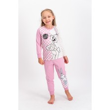 Bugs Bunny Lisanslı Kız Çocuk Pijama Takımı