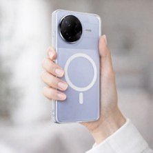 Kip GSM Poco F7 Pro Şeffaf Kılıf Magsafe Manyetik Şarj Destekli Sararmaz Darbe Emici Sert Kapak