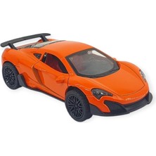 Çek Bırak Araba Metal - 3661C- Turuncu (Lisinya)