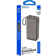 Acl PW-109 22.5W Hızlı Şarjlı 10.000MAH Dahili Usb-C Kablolu Powerbank
