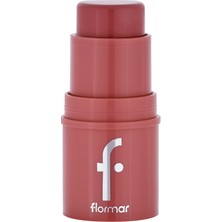 Flormar To Go Işıltılı & Doğal Bitişli 003 Rosy Bliss Renkli Kremsi Stick Allık Uzun Süre Kalıcı