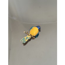 Lüx Wood Wood ve Erşah – Altın Renkli Figürlü Broş Koleksiyonu (Taç, Burç ve Daha Fazlası) Model 5