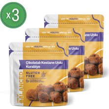 Kind Of Balanced Glütensiz Çikolatalı Kestane Unlu Kurabiye 50 gr x 3 Adet