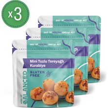 Kind Of Balanced Glütensiz Mini Tuzlu Tereyağlı Kurabiye 50 gr x 3 Adet