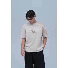 Saw Urbanity Refocus Oversize Tişört Erkek Stone