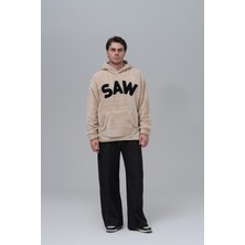 Saw Urbanity Time Of Choose Oversize Welsoft Sweatshirt Erkek Açık Bej