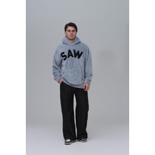 Saw Urbanity Time Of Choose Oversize Welsoft Sweatshirt Erkek Gri