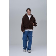 Saw Urbanity Everyday Icon Oversize Welsoft Sweatshirt Erkek Kahverengi