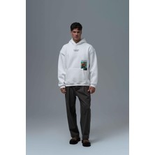 Saw Urbanity Paradise Within Oversize Sweatshirt Erkek Ekru