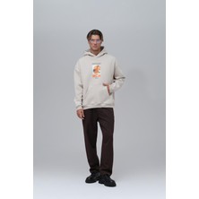 Saw Urbanity Sunflowers Vincent Van Gogh Edition Oversize Sweatshirt Erkek Stone