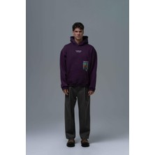 Saw Urbanity Paradise Within Oversize Sweatshirt Erkek Mor