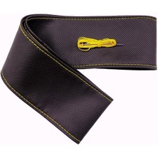 Urfakent Tüm Araçlara Uyumlu Vinil Direksiyon Kılıfı, Dikmeli Sarı Dikişli