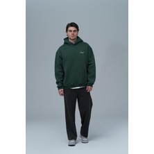 Saw Urbanity Loneliness Is A Choice Oversize Sweatshirt Erkek Yeşil