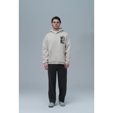 Saw Urbanity Eternal Frame Oversize Sweatshirt Erkek Stone