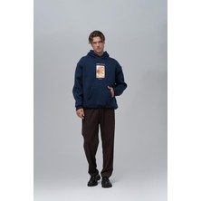 Saw Urbanity Sunflowers Vincent Van Gogh Edition Oversize Sweatshirt Erkek Indigo