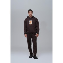 Saw Urbanity Sunflowers Vincent Van Gogh Edition Oversize Sweatshirt Erkek Kahverengi